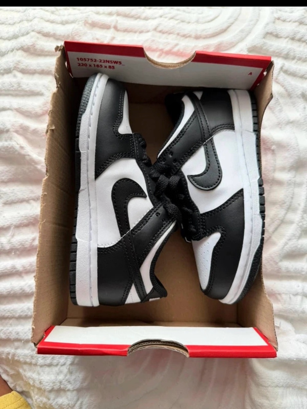 Nike Kids Black and White Low-Top Sneakers